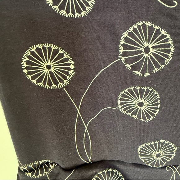 Effie’s Heart Summer Midi Dress Large Black Navy Floral Stretch Faux Wrap - Picture 5 of 14